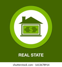 House Icon - Vector Real Estate Building Symbol. House Element