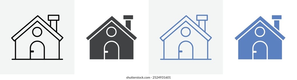 Conjunto de Vector de ícono de la casa para el Web