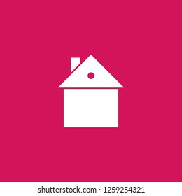 house icon vector. house sign on pink background. house icon for web and app