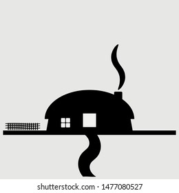 house icon vector sign symbol for design
