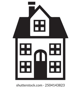 house icon vector silhouette design