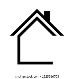House icon Vector simple flat logo symbol