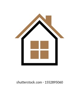 House icon Vector simple flat logo symbol