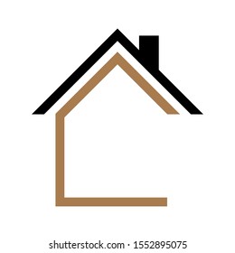 House icon Vector simple flat logo symbol