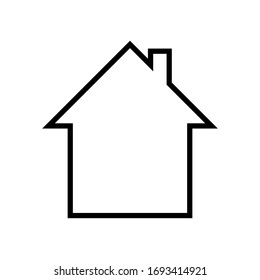 House icon Vector simple flat logo symbol