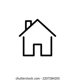 Vector de iconos de la casa para aplicaciones web y móviles. Firma y símbolo del hogar