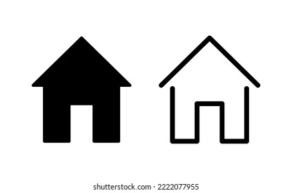 House icon vector for web and mobile app. Home sign and symbol