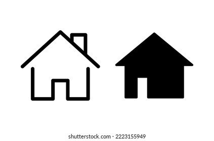 House icon vector for web and mobile app. Home sign and symbol