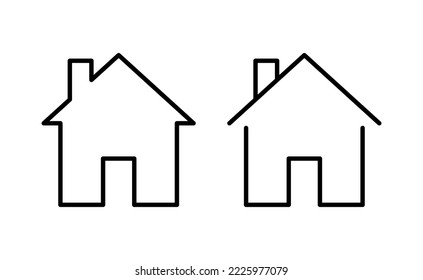 House icon vector for web and mobile app. Home sign and symbol