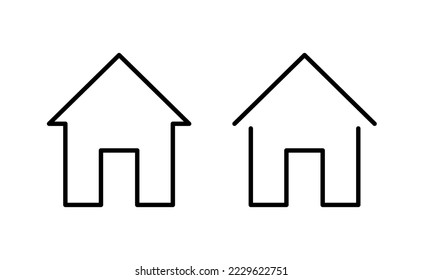 House icon vector for web and mobile app. Home sign and symbol