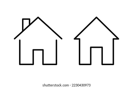 House icon vector for web and mobile app. Home sign and symbol