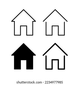 House icon vector for web and mobile app. Home sign and symbol