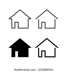 House icon vector for web and mobile app. Home sign and symbol