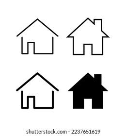 House icon vector for web and mobile app. Home sign and symbol