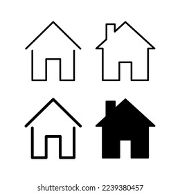 House icon vector for web and mobile app. Home sign and symbol