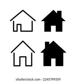 House icon vector for web and mobile app. Home sign and symbol