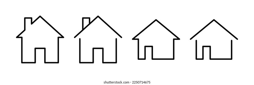 House icon vector for web and mobile app. Home sign and symbol