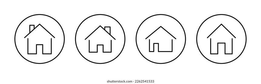 House icon vector for web and mobile app. Home sign and symbol