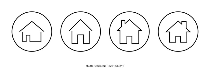 House icon vector for web and mobile app. Home sign and symbol