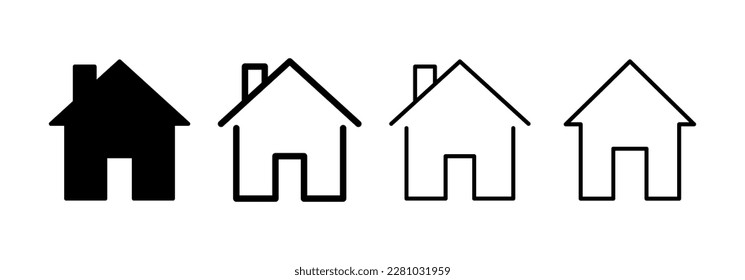 House icon vector for web and mobile app. Home sign and symbol