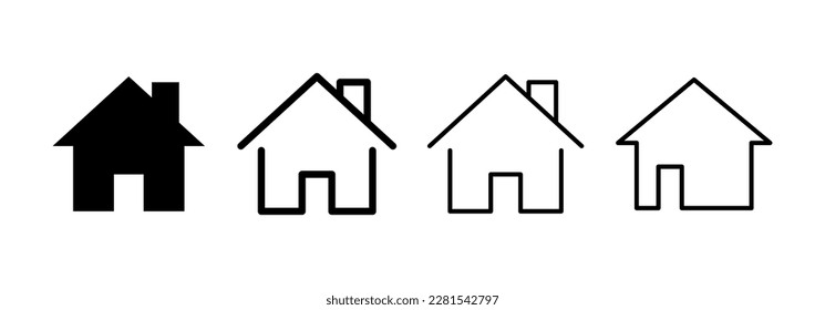 House icon vector for web and mobile app. Home sign and symbol