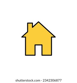 House icon vector for web and mobile app. Home sign and symbol