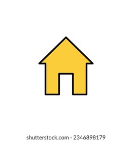 House icon vector for web and mobile app. Home sign and symbol