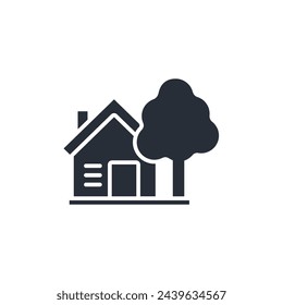 house icon. vector.Editable stroke.linear style sign for use web design,logo.Symbol illustration.