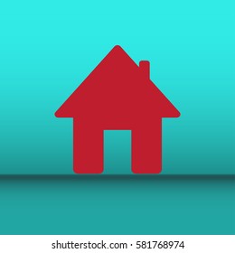 House Icon. Web design style