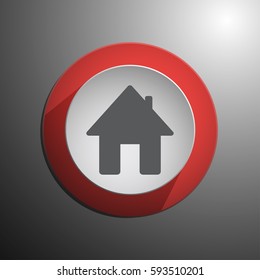 House Icon. Web design style