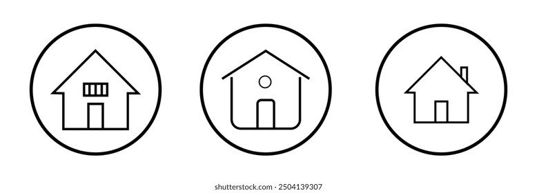 House icon . Web home icon for apps and websites. Collection home icons. vector design eps 10