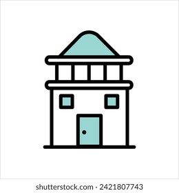  Icono de la casa con vector de fondo blanco