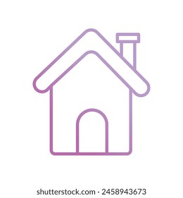 house icon with white background vector stock illustration