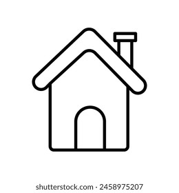 Icono de la casa con fondo blanco Vector ilustración de stock