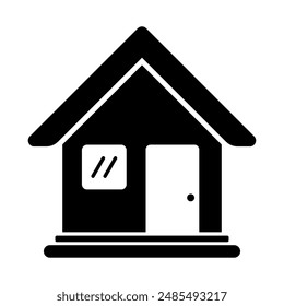 House icons. Home icon. Real estate. Flat style houses symbols for apps and websites on white background.