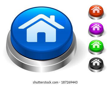 House Icons on Round Button Collection