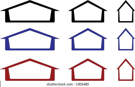 House Icons or Real Estate Logos