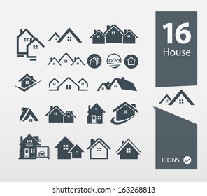  House Icons ( Set Of 16 Quality Icon )