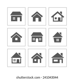 House icons set.