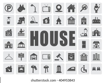 House icons set