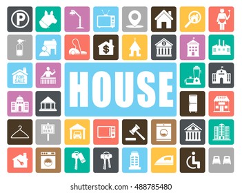 House icons set