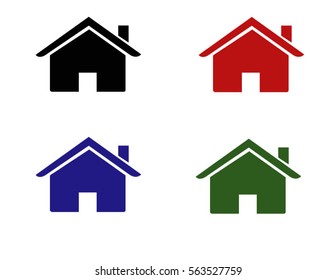 house icons set 