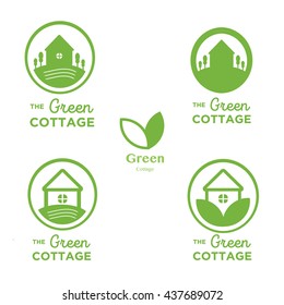 House Icons - Set - Isolated On White Background - Vector Illustration. House Logo.  flat farm  labels and designs



