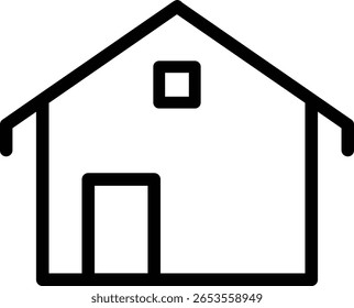  House Icons Set minimalistic Style Home and Real Estate Symbol Collection for Apps, Websites, and UI Design on White Background - Stock Vector
