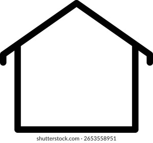  House Icons Set minimalistic Style Home and Real Estate Symbol Collection for Apps, Websites, and UI Design on White Background - Stock Vector
