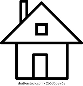  House Icons Set minimalistic Style Home and Real Estate Symbol Collection for Apps, Websites, and UI Design on White Background - Stock Vector
