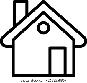  House Icons Set minimalistic Style Home and Real Estate Symbol Collection for Apps, Websites, and UI Design on White Background - Stock Vector

