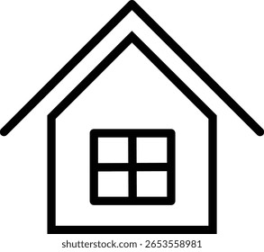  House Icons Set minimalistic Style Home and Real Estate Symbol Collection for Apps, Websites, and UI Design on White Background - Stock Vector
