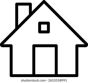  House Icons Set minimalistic Style Home and Real Estate Symbol Collection for Apps, Websites, and UI Design on White Background - Stock Vector
