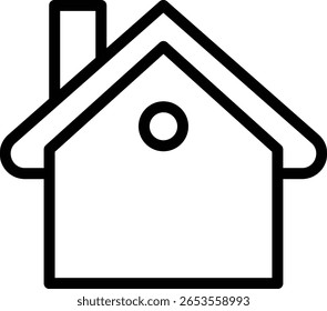  House Icons Set minimalistic Style Home and Real Estate Symbol Collection for Apps, Websites, and UI Design on White Background - Stock Vector
